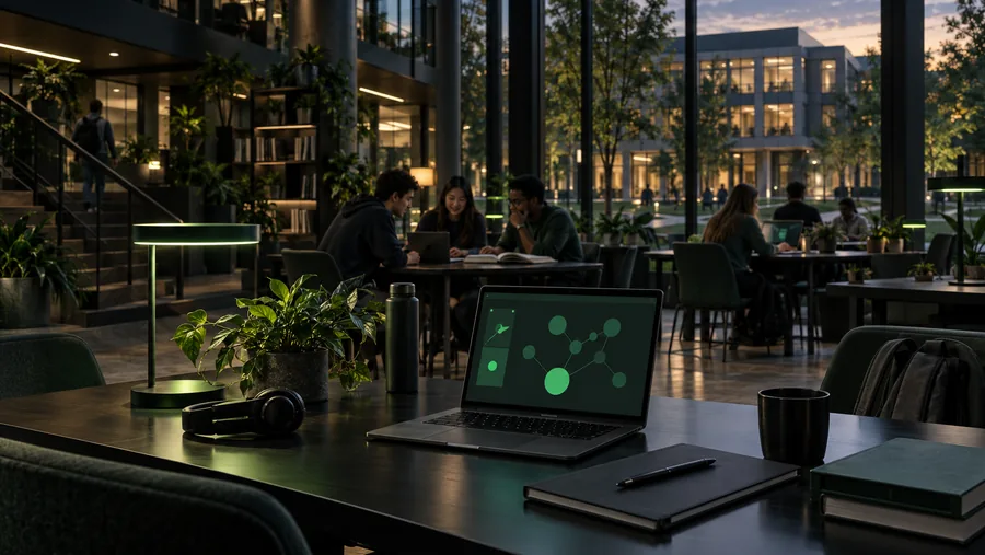 Modern education environment with digital learning tools